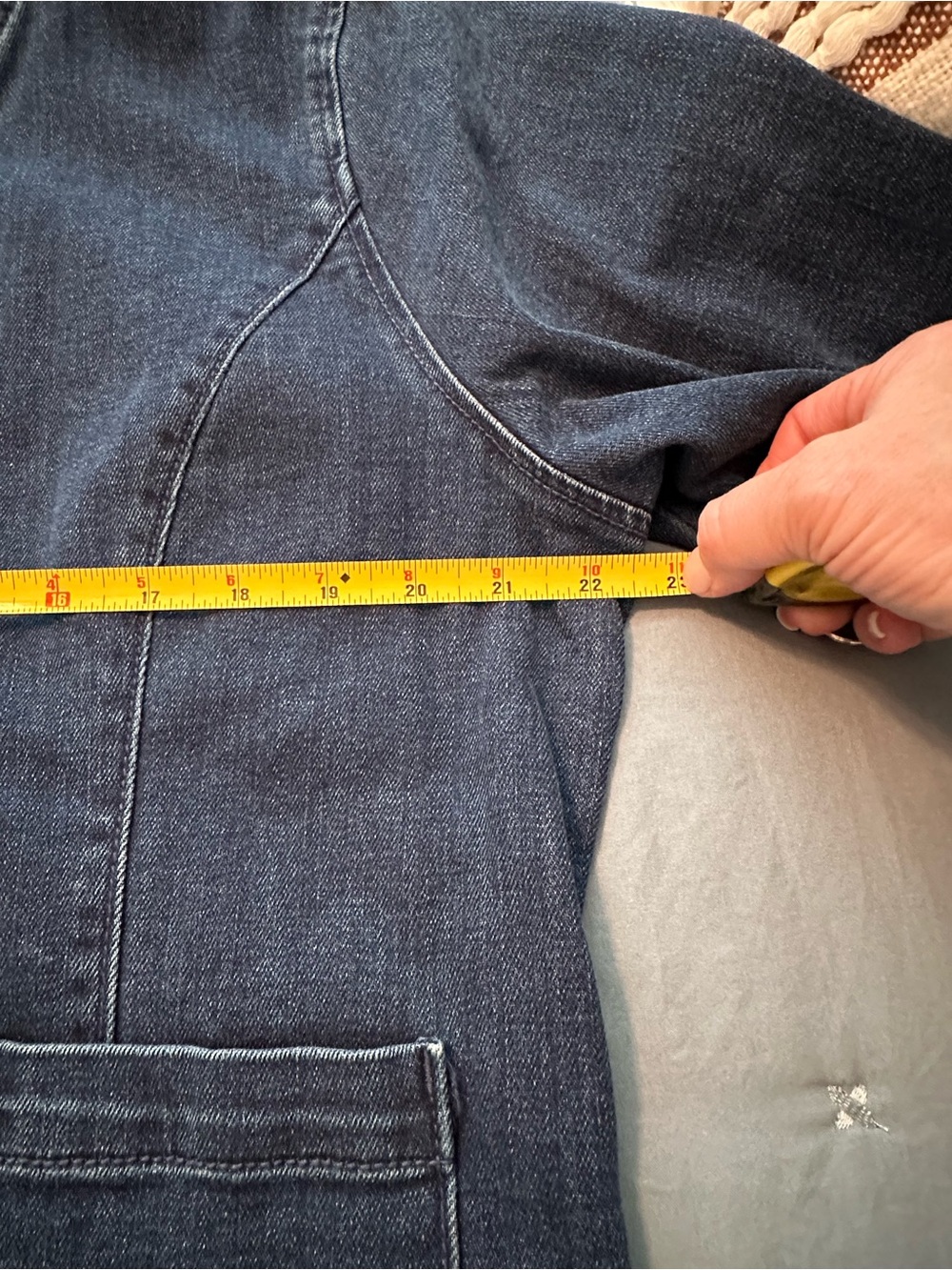 Draper James Ruffle-Trim Denim Jacket - Picture 5 of 8